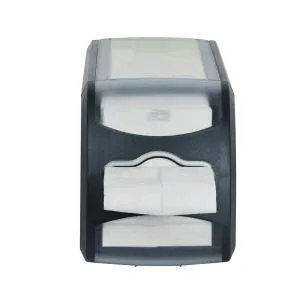 Диспенсер для серветок Tork чорний розмір 141х113х170мм вміщує 324 серветки 272901, Тримачі для серветок - фото 1
