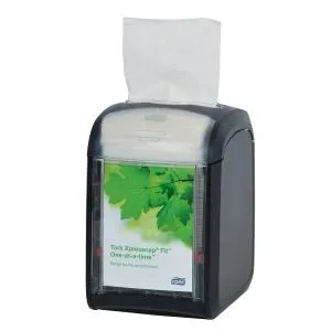 Диспенсер настільний для серветок Tork чорний розмір 141х113х170мм Вміщує 168 серветок 272900, Тримачі для серветок - фото 11