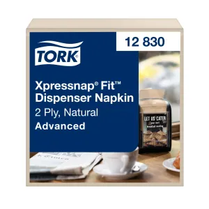 Салфетки Tork Fit для диспенсеров 720 шт 2 слоя 21,3х16,5 см крафт 12830, Бумажные одноразовые салфетки - фото 3