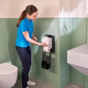 Держатель Tork OptiServe на 2 рулона для туалетной бумаги 558041, Держатели туалетной бумаги - фото 7