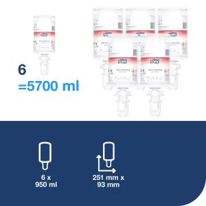 Пенное средство Tork для дезинфекции рук на основе спирта 950мл 520102, Антисептик для рук - фото 5