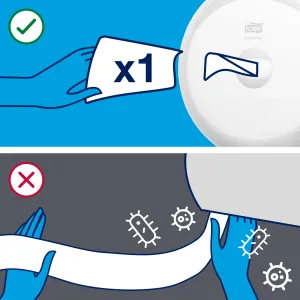 Туалетная бумага Tork в мини рулонах SmartOne для диспенсеров 2-слойные 207м 472242, Туалетная бумага - фото 9