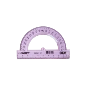 Транспортир 100мм тонированный ZiBi ZB.5641-99 ассорти