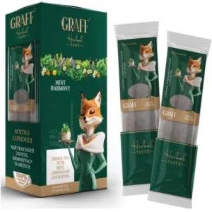 Травяной чай GRAFF 30 г 2 г 15 кадди-пакет Mint Harmony gr.12164, Травяной