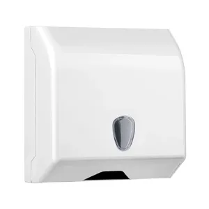 Держатель бумажных полотенец ATMA Multipaper V или Z-складка белый пластик A69501, Держатели для полотенец