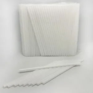 Трубочки для молочного коктейлю прямі білі 21см d=6.8 мм 500 шт. 0131395, Трубочки для коктейлів