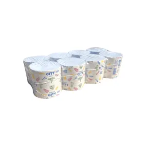 Туалетная Бумага Сіті В ПЛЕНЦЕ по 8 рулонов 48 50054, Туалетная бумага - фото 2