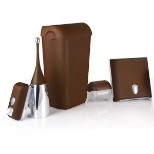 Урна Atma підлогова або настінна 23 л коричнева пластик A74201MA, Контейнери та урни - фото 2