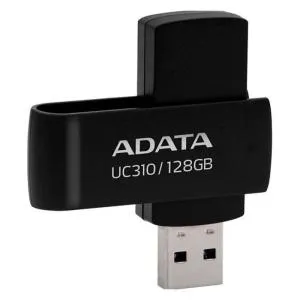 USB флэш накопитель ADATA 128GB UC310 USB 3.2 Black (UC310-128G-RBK) U0888812, Флеш-карты памяти (USB-flash) - фото 1