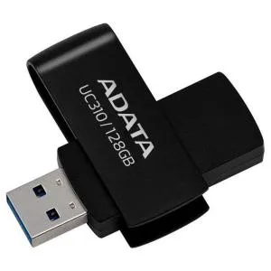 USB флэш накопитель ADATA 128GB UC310 USB 3.2 Black (UC310-128G-RBK) U0888812, Флеш-карты памяти (USB-flash)