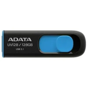 USB флеш накопитель ADATA 128GB UV128 Black/Blue USB 3.1 (AUV128-128G-RBE) U0278195, Флеш-карты памяти (USB-flash) - фото 2