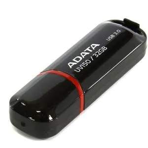 USB флеш накопитель ADATA 128GB UV150 Black USB 3.0 (AUV150-128G-RBK) U0221527, Флеш-карты памяти (USB-flash) - фото 1