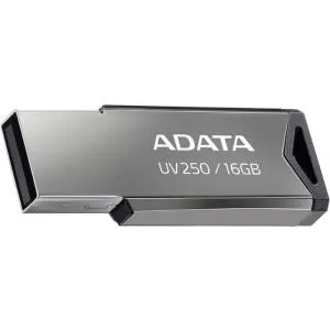 USB флеш накопитель ADATA 16GB AUV 250 Silver USB 2.0 (AUV250-16G-RBK) U0922458, Флеш-карты памяти (USB-flash)