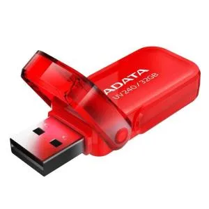 USB флеш накопитель ADATA 32GB UV240 Red USB 2.0 (AUV240-32G-RRD) U0302985, Флеш-карты памяти (USB-flash) - фото 1