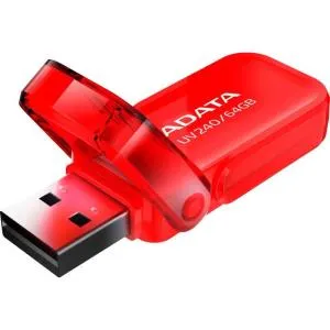 USB флеш накопитель ADATA 64GB AUV 240 Red USB 2.0 (AUV240-64G-RRD) U0922456, Флеш-карты памяти (USB-flash) - фото 1