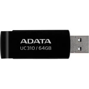 USB флеш накопитель ADATA 64GB UC310 Black USB 3.0 (UC310-64G-RBK) U0922471, Флеш-карты памяти (USB-flash)