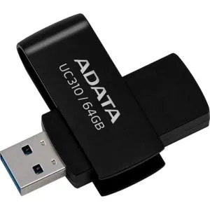 USB флеш накопитель ADATA 64GB UC310 Black USB 3.0 (UC310-64G-RBK) U0922471, Флеш-карты памяти (USB-flash) - фото 3