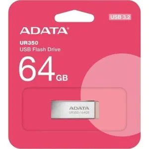 USB флеш накопитель ADATA 64GB UR 350 Silver/Beige USB 3.2 (UR350-64G-RSR/BG) U1166904, Флеш-карты памяти (USB-flash) - фото 1