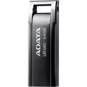 USB флеш накопитель ADATA 64GB UR340 Black USB 3.2 (AROY-UR340-64GBK) U1018633, Флеш-карты памяти (USB-flash) - фото 2