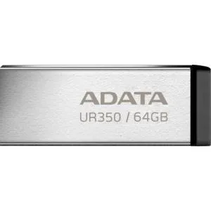USB флеш накопитель ADATA 64GB UR350 Silver-Black USB 3.2 (UR350-64G-RSR/BK) U1005965, Флеш-карты памяти (USB-flash) - фото 4