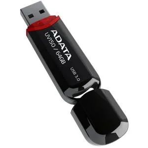 USB флеш накопитель ADATA 64GB UV150 Black USB 3.0 (AUV150-64G-RBK) U0221537, Флеш-карты памяти (USB-flash) - фото 2