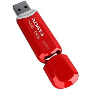 USB флеш накопичувач ADATA 64GB UV150 Red USB 3.0 (AUV150-64G-RRD) U0221538, Флеш-карти пам'яті (USB-flash) - фото 2