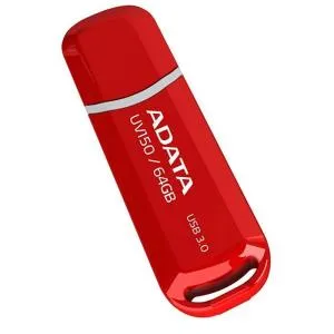 USB флеш накопичувач ADATA 64GB UV150 Red USB 3.0 (AUV150-64G-RRD) U0221538, Флеш-карти пам'яті (USB-flash) - фото 3