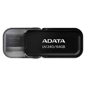 USB флеш накопитель ADATA 64GB UV240 Black USB 2.0 (AUV240-64G-RBK) U0302987, Флеш-карты памяти (USB-flash)