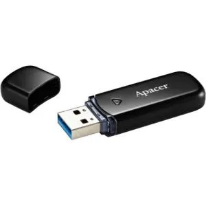 USB флеш-накопичувач Apacer 128GB AH355 Mysterious Black USB 3.2 (AP128GAH355B-1) U0911707, Флеш-карти пам'яті (USB-flash) - фото 1