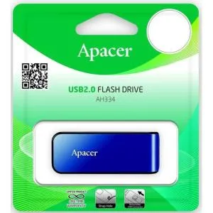 USB флеш накопитель Apacer 32GB AH334 blue USB 2.0 (AP32GAH334U-1) U0113439, Флеш-карты памяти (USB-flash) - фото 1