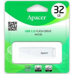 USB флеш накопитель Apacer 32GB AH336 White USB 2.0 (AP32GAH336W-1) U0316235, Флеш-карты памяти (USB-flash) - фото 1