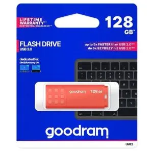 USB флеш накопитель Goodram 128GB UME3 Orange USB 3.0 (UME3-1280O0R11) U0421990, Флеш-карты памяти (USB-flash) - фото 1