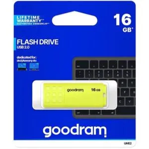 USB флеш накопитель Goodram 16GB UME2 Yellow USB 2.0 (UME2-0160Y0R11) U0421992, Флеш-карты памяти (USB-flash) - фото 1