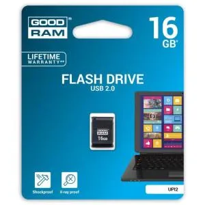 USB флеш накопитель Goodram 16GB UPI2 Piccolo Black USB 2.0 (UPI2-0160K0R11) U0186224, Флеш-карты памяти (USB-flash) - фото 1