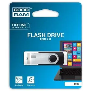 USB флеш накопитель Goodram 64GB Twister Black USB 2.0 (UTS2-0640K0R11) U0186231, Флеш-карты памяти (USB-flash) - фото 1