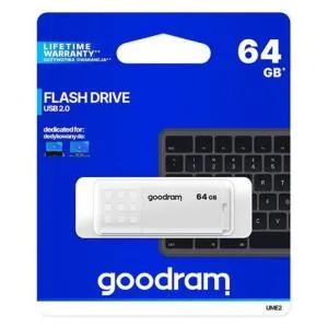 USB флеш накопичувач Goodram 64GB UME2 White USB 2.0 (UME2-0640W0R11) U0421991, Флеш-карти пам'яті (USB-flash) - фото 2