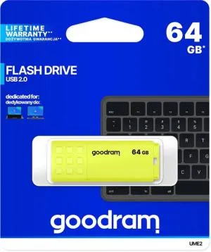 USB флеш накопитель Goodram 64GB UME2 Yellow USB 2.0 (UME2-0640Y0R11) U0416180, Флеш-карты памяти (USB-flash) - фото 3