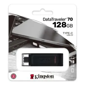 USB флеш накопитель Kingston 128GB DataTraveler 70 USB 3.2 / Type-C (DT70/128GB) U0447590, Флеш-карты памяти (USB-flash) - фото 1