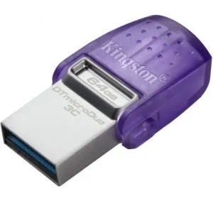 USB флеш накопитель Kingston 64GB DataTraveler microDuo 3C USB 3.2/Type C (DTDUO3CG3/64GB) U0654224, Флеш-карты памяти (USB-flash) - фото 1