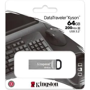 USB флеш накопитель Kingston 64GB Kyson USB 3.2 (DTKN/64GB) U0482951, Флеш-карты памяти (USB-flash) - фото 1