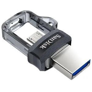 USB флеш-накопичувач SanDisk 64GB Ultra Dual Black USB 3.0 OTG (SDDD3-064G-G46) U0214525, Флеш-карти пам'яті (USB-flash) - фото 2