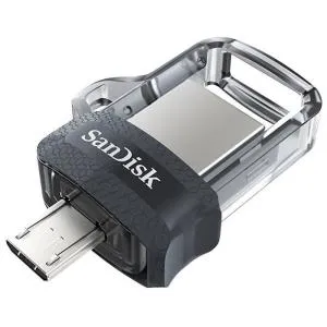 USB флеш-накопичувач SanDisk 64GB Ultra Dual Black USB 3.0 OTG (SDDD3-064G-G46) U0214525, Флеш-карти пам'яті (USB-flash) - фото 3