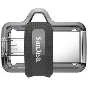 USB флеш-накопичувач SanDisk 64GB Ultra Dual Black USB 3.0 OTG (SDDD3-064G-G46) U0214525, Флеш-карти пам'яті (USB-flash)