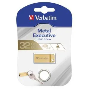 USB флеш накопичувач Verbatim 32GB Metal Executive Gold USB 3.0 (99105) U0247047, Флеш-карти пам'яті (USB-flash) - фото 1