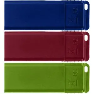 USB флеш накопитель Verbatim 3x16GB Slider Red/Blue/Green USB 2.0 (49326) U0518128, Флеш-карты памяти (USB-flash) - фото 5