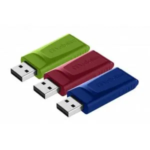 USB флеш накопитель Verbatim 3x16GB Slider Red/Blue/Green USB 2.0 (49326) U0518128, Флеш-карты памяти (USB-flash) - фото 7