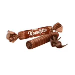 Вафельные трубочки глазированные Roshen KONAFETTO nero ККФ 1кг 5пак 4823077635656, Конфеты