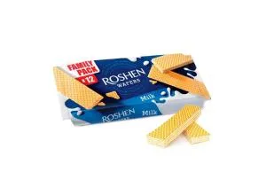 Вафли Roshen Wafers молоко ККФ 216г 16шт 4823077625589, Печенье
