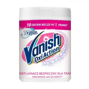 Порошок в банке для белых тканей, пятновыводитель, 625 г, Vanish OXI Action White, 0148842