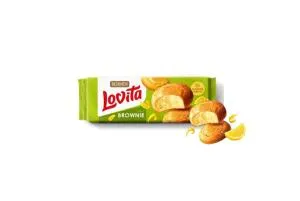 Сдобное печенье Roshen Lovita Blondie Brownie с лимоном ККФ 152г 21шт 4823077646287, Печенье